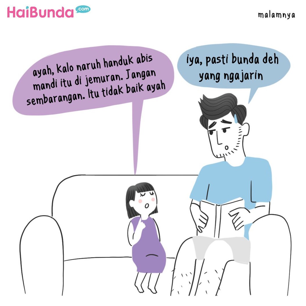 Hayo, siapa Bunda yang di rumahnya kadang heboh gara-gara handuk mandi? Terutama naruh handuk mandi sembarangan. Share yuk di kolom komentar.