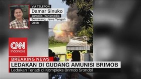 VIDEO: Warga Dengar 4 Kali Ledakan dari Gudang Mako Brimob