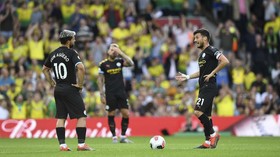 Hasil Liga Inggris: Man City Kalah dari Norwich 2-3