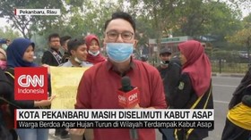 VIDEO: Kota Pekanbaru Masih Diselimuti Kabut Asap
