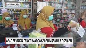 VIDEO: Asap Semakin Pekat, Warga Serbu Masker dan Oksigen
