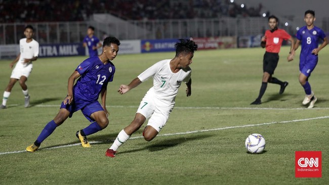 FOTO: Aksi Timnas Indonesia U-16 Bantai Filipina