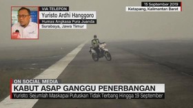 VIDEO: Kabut Asap Ganggu Penerbangan
