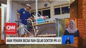 VIDEO: Anak Penarik Becak Raih Gelar Doktor IPK 4.0