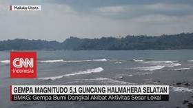 VIDEO: Gempa Magnitudo 5,1 Guncang Halmahera Selatan