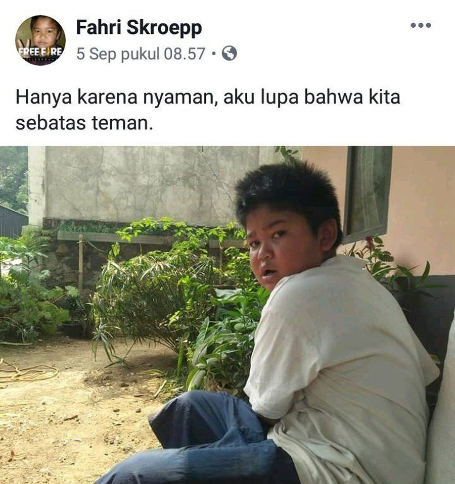 Lima kutipan puitis Fahri Skroepp, bocah yang viral di media sosial.