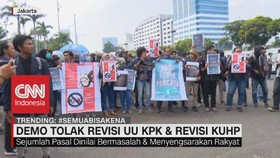 VIDEO: Demo Tolak Revisi UU KPK & Revisi KUHP