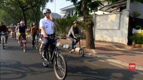 VIDEO: Pemprov DKI Uji Coba Fase Satu Jalur Sepeda