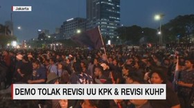VIDEO: Demo Mahasiswa Tolak Revisi UU KPK & Revisi KUHP