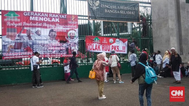Massa yang menamakan diri Barisan Emak-emak Militan dan Relawan Mahasiswa akan menggelar demo menolak Rancangan Undang-undang Penghapusan Kekerasan Seksual