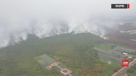 VIDEO: Rekaman Udara BNPB atas Lokasi Karhutla di Kalimantan