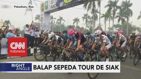 VIDEO: Kabut Asap, Balap Sepeda 'Tour De Siak' Tetap Digelar