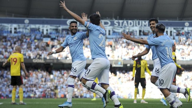 Skor 8-0 yang dibukukan Man City ketika mengalahkan Watford belum dapat melewati rekor kemenangan terbesar di Premier League yang masih dipegang MU.