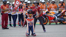 Marquez Menang di Valencia, Honda Treble di MotoGP 2019