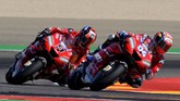 FOTO: Kualifikasi MotoGP Aragon Jadi Milik Marquez Marc Marquez berhasil mengalahkan duo Yamaha, Fabio Quartararo dan Maverick Vinales, pada babak kualifikasi MotoGP Aragon 2019.