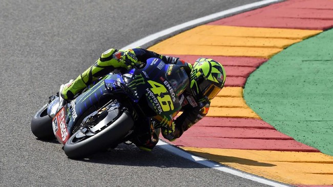 Valentino Rossi resmi tidak mampu menjadi juara dunia MotoGP 2019 setelah finis di posisi delapan pada balapan MotoGP Aragon 2019.