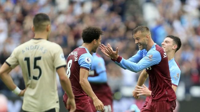 Hasil Liga Inggris Mu Kalah 0 2 Dari West Ham