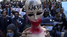FOTO: Aksi Protes Mahasiswa