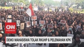 VIDEO: Demo Mahasiswa Tolak RKUHP dan Pelemahan KPK