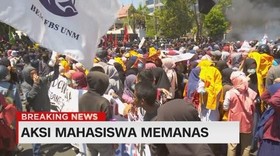 VIDEO: Aksi Mahasiswa di Bandung Memanas