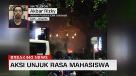 VIDEO: Aksi Unjuk Rasa Mahasiswa di Kawasan GBK