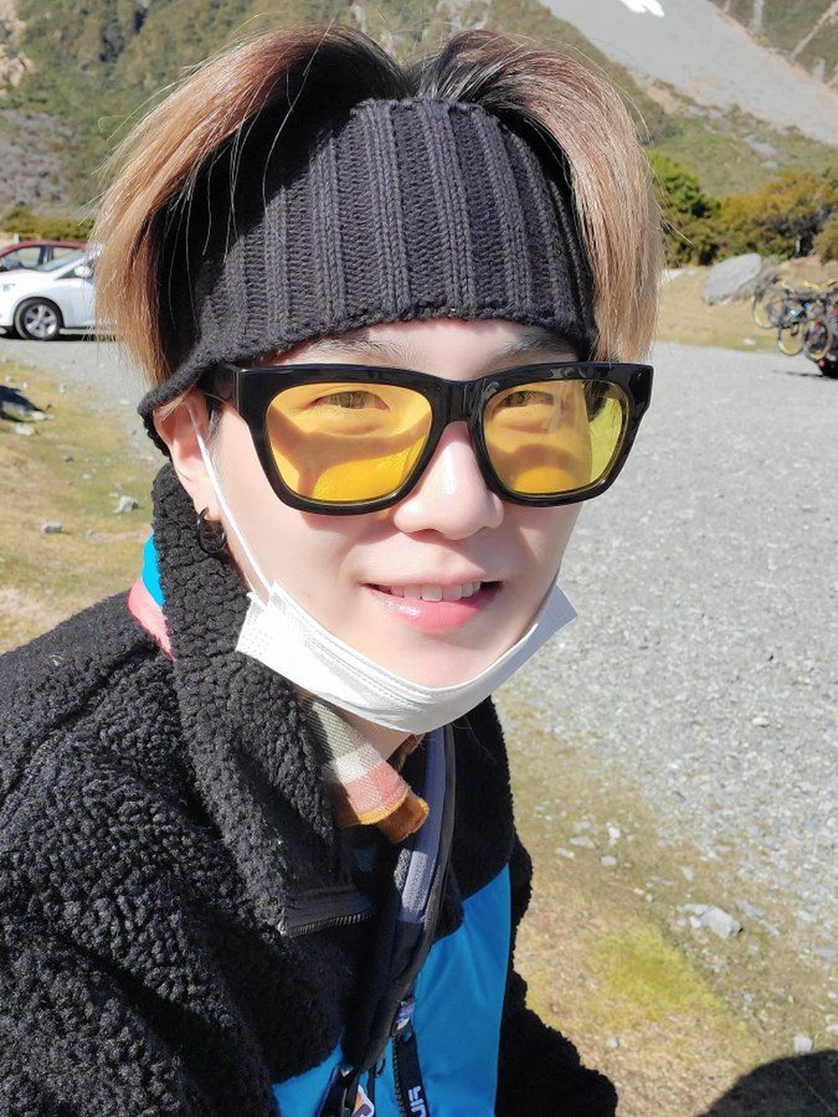 Beberapa momen personel BTS sedang yang kabarnya sedang syuting di Selandia Baru&period;