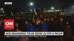 VIDEO: Panas! Aksi Mahasiswa Tolak UU KPK dan RKUHP