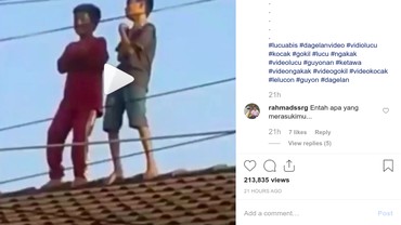 Heboh' Entah Apa yang Merasukimu', Joget di Genteng Sampai Telinga Ternoda