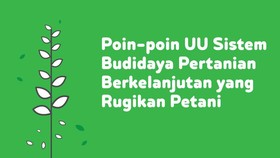INFOGRAFIS: Poin UU Budidaya Pertanian yang Rugikan Petani