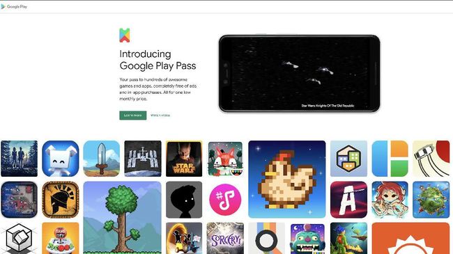 Google memperkenalkan layanan gim berlangganan Play Pass, untuk menyaingi Apple Arcade.