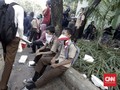 Puluhan Pelajar Palembang 'Dijemur' Polisi saat Hendak Demo