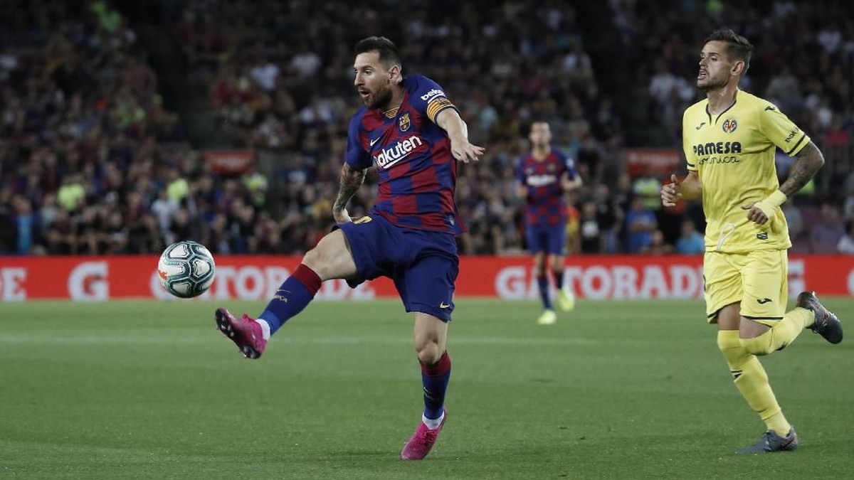 FOTO: Detik-detik Messi Cedera di Barcelona vs Villarreal