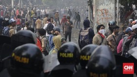 #STMMelawan Ricuh, Polisi Sulit Bedakan Pelajar dan Perusuh