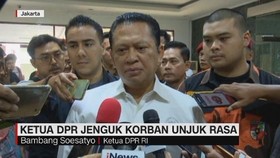 VIDEO: Ketua DPR Jenguk Korban Unjuk Rasa Mahasiswa