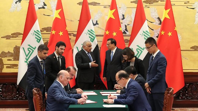 Irak akan bergabung dalam proyek investasi infrastruktur raksasa China 'Belt and Road' atau yang biasa dikenal dengan proyek Jalur Sutera.