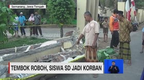 VIDEO: Seorang Siswa SD Tewas Tertimpa Tembok Roboh