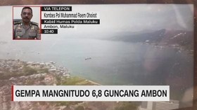 VIDEO: Gempa Magnitudo 6,8 Guncang Ambon
