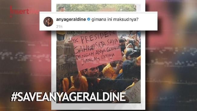 Selain Awkarin, Anya Geraldine Masuk Nama di Demo Mahasiswa
