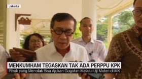 VIDEO: Menkumham Tegaskan Tak Ada Perppu KPK