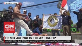 VIDEO: Demo Jurnalis Tolak RKUHP