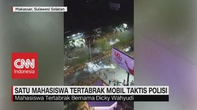 VIDEO: Tertabrak Mobil Taktis Polisi, Mahasiswa Kritis