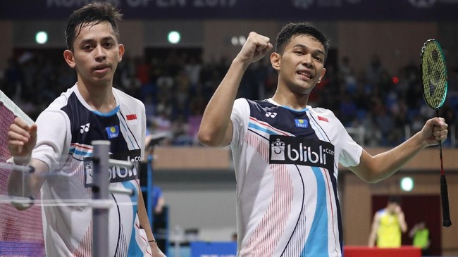 Fajar/Rian mengaku sempat tak tenang di pengujung gim pertama dan kedua sebelum akhirnya menang dramatis atas Li Junhui/Liu Yuchen.