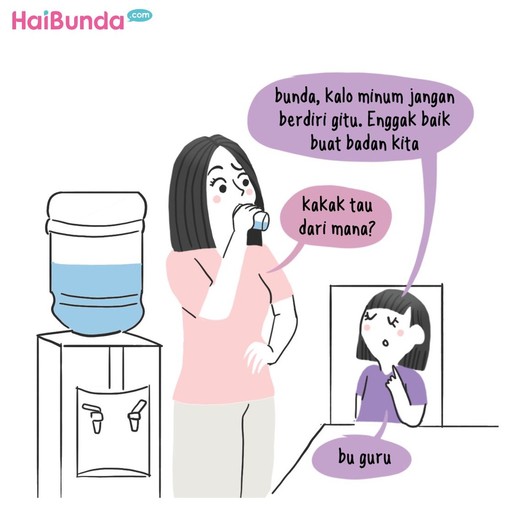 Ada masa-masa di mana anak merasa paling pintar dan kadang sok tau. Apa sok taunya si kecil yang Bunda dan Ayah alami? Sama kayak kakak di komik ini enggak?