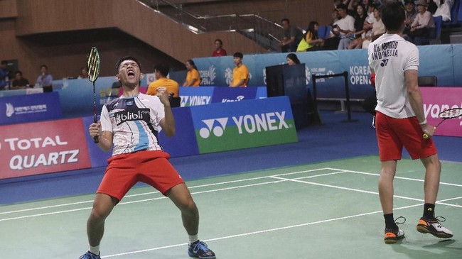 FOTO: Fajar/Rian Menatap Partai Final Korea Open