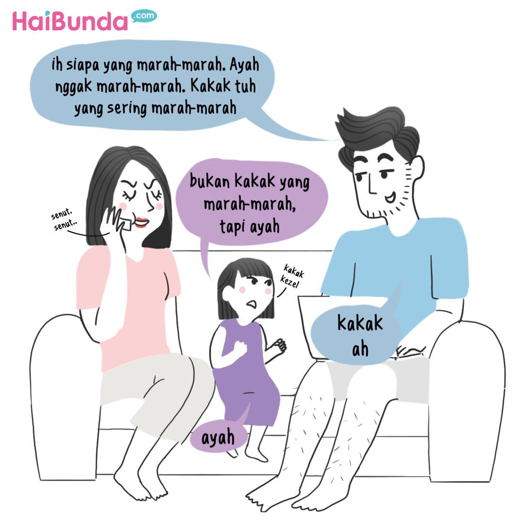 Ada masa-masa di mana anak merasa paling pintar dan kadang sok tau. Apa sok taunya si kecil yang Bunda dan Ayah alami? Sama kayak kakak di komik ini enggak?