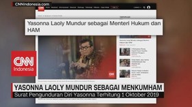 VIDEO: Yasonna Laoly Mundur Sebagai Menkumham
