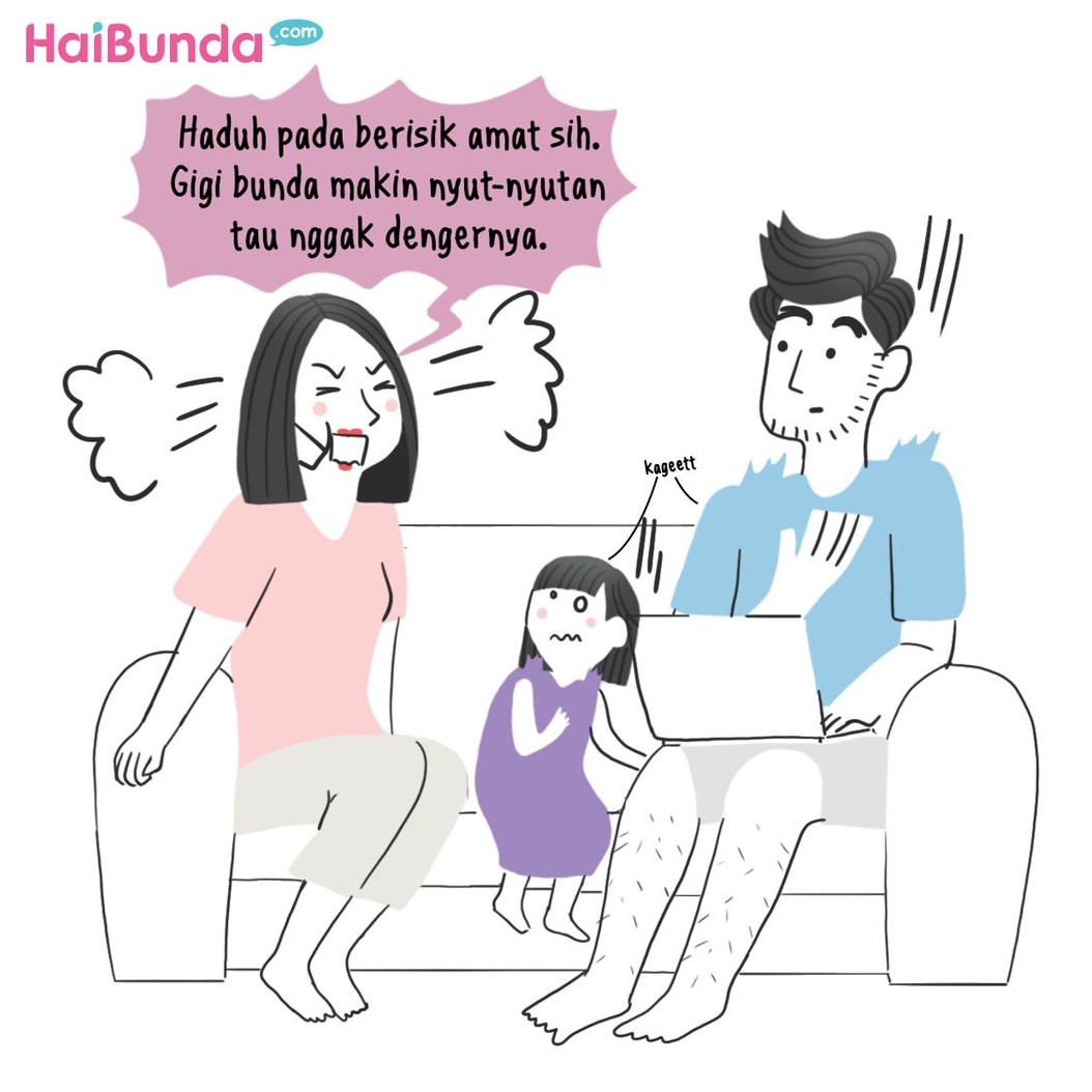 Ada masa-masa di mana anak merasa paling pintar dan kadang sok tau. Apa sok taunya si kecil yang Bunda dan Ayah alami? Sama kayak kakak di komik ini enggak?