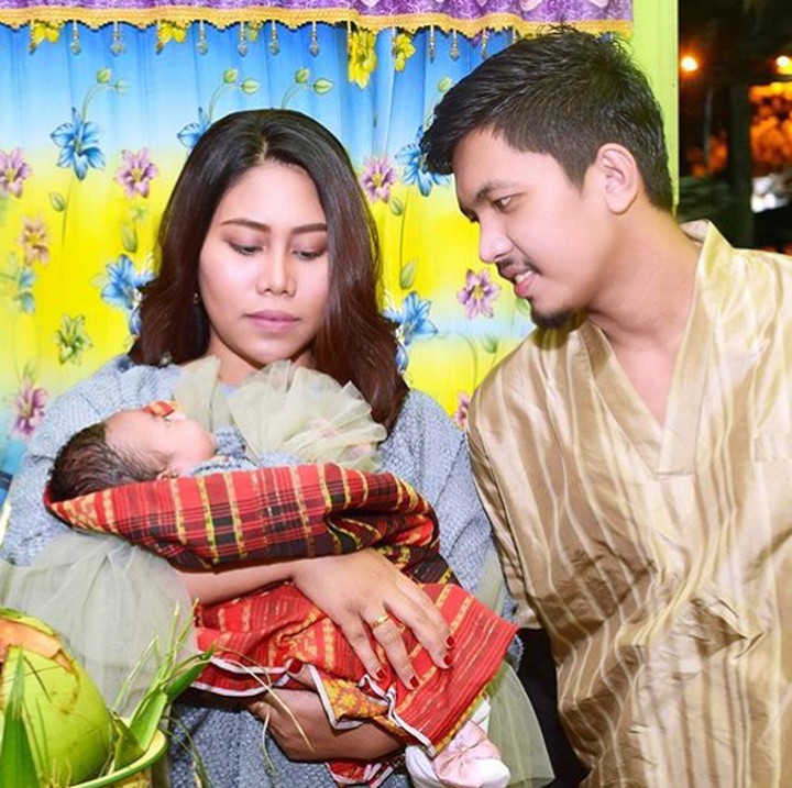 <p>Mungilnya Baby Meyshyla, bikin gemas! (Foto: Instagram/ @evi_masamba_real)  </p>