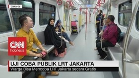 VIDEO: Uji Coba Publik LRT Jakarta