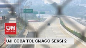 VIDEO: Uji Coba Tol Cijago Seksi 2